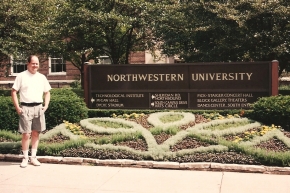 Steve at Northwestern University - 7-27-93